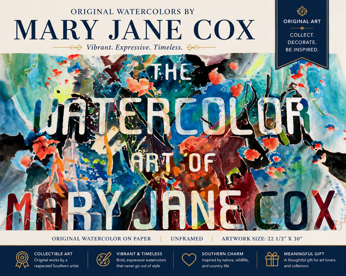 Original Watercolor - Mary Jane Cox